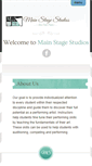 Mobile Screenshot of mainstagestudios.com
