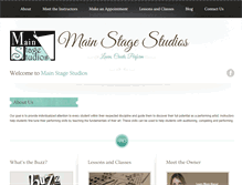 Tablet Screenshot of mainstagestudios.com